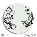 Weißer Porzellan Großhandel Full Decal Dinner Plate